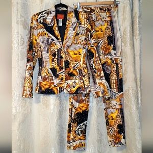 Kenzo Jungle Suit 2-pc Jacket / Pants Y2K Vintage
